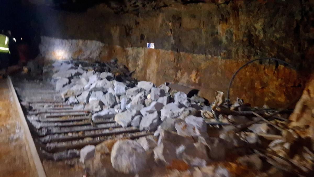 Imagen del interior de la mina