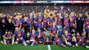 Liga Española, Barcelona campeón, Real Madrid queda frustrado, Estadio Camp Nou de Barcelona