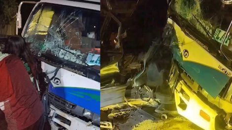El impacto ocurrió de manera frontal y directa entre las dos unidades