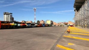 La terminal de buses de El Alto