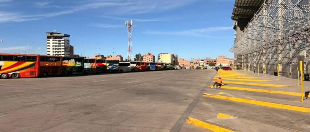 La terminal de buses de El Alto