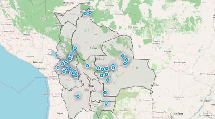 Los puntos de bloqueo en todo el territorio nacional