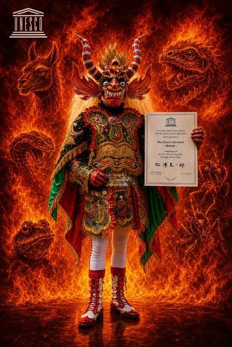 El “Tío” de la mina  generado con ia