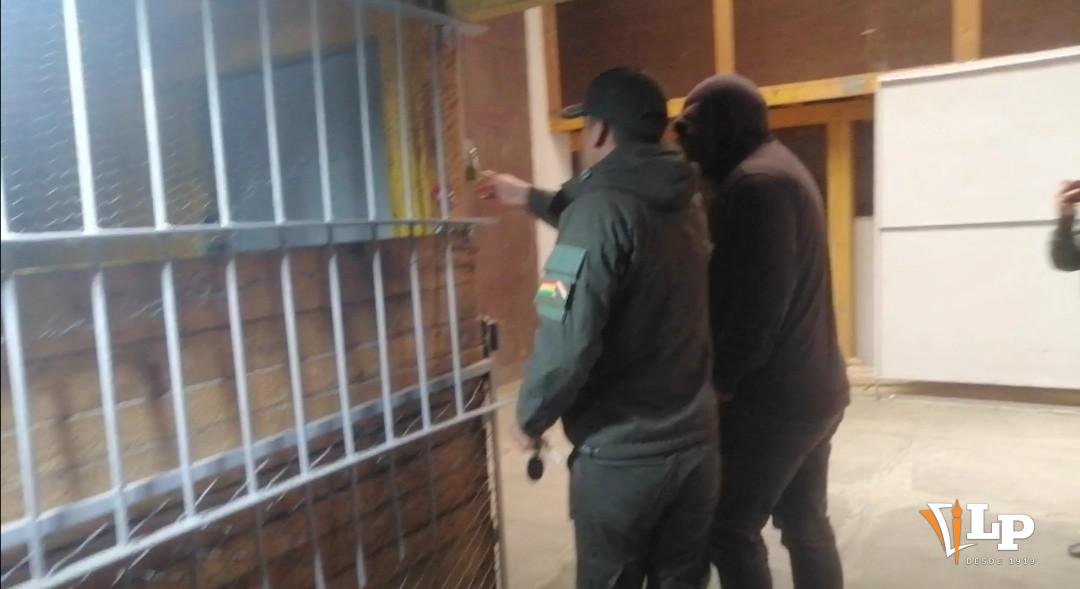 Imagen del aprehendido