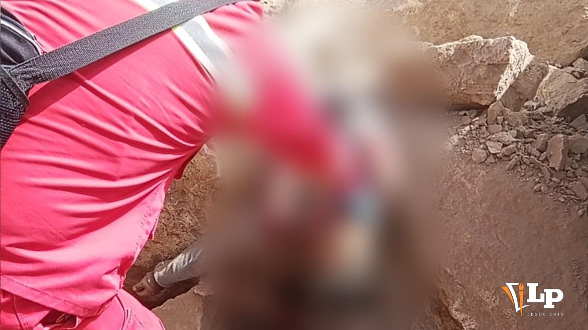Imagen del rescate del cuerpo