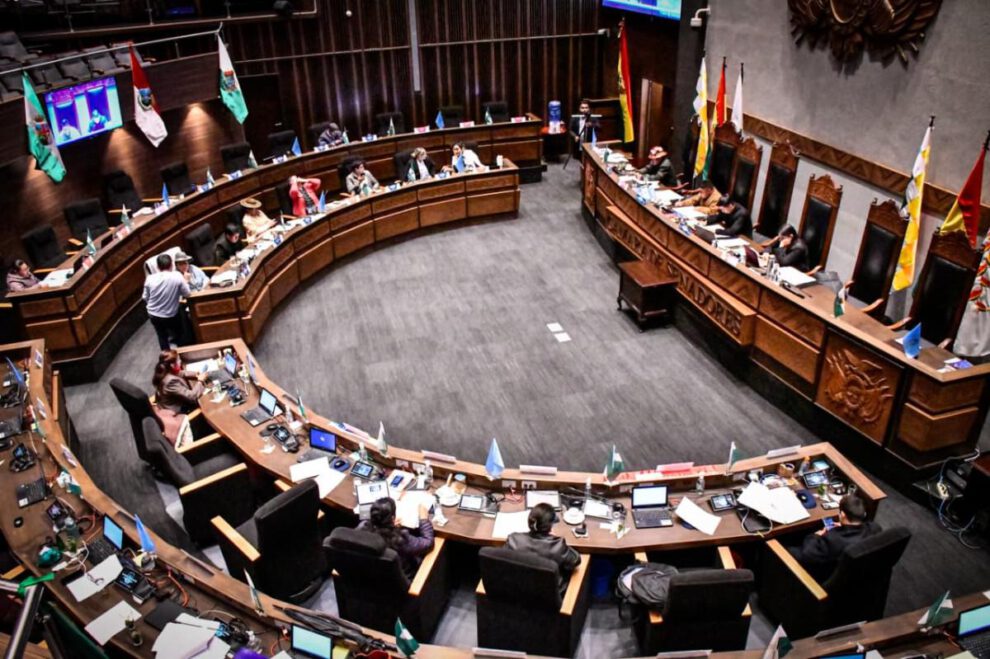 Una sesión de la Cámara de Senadores