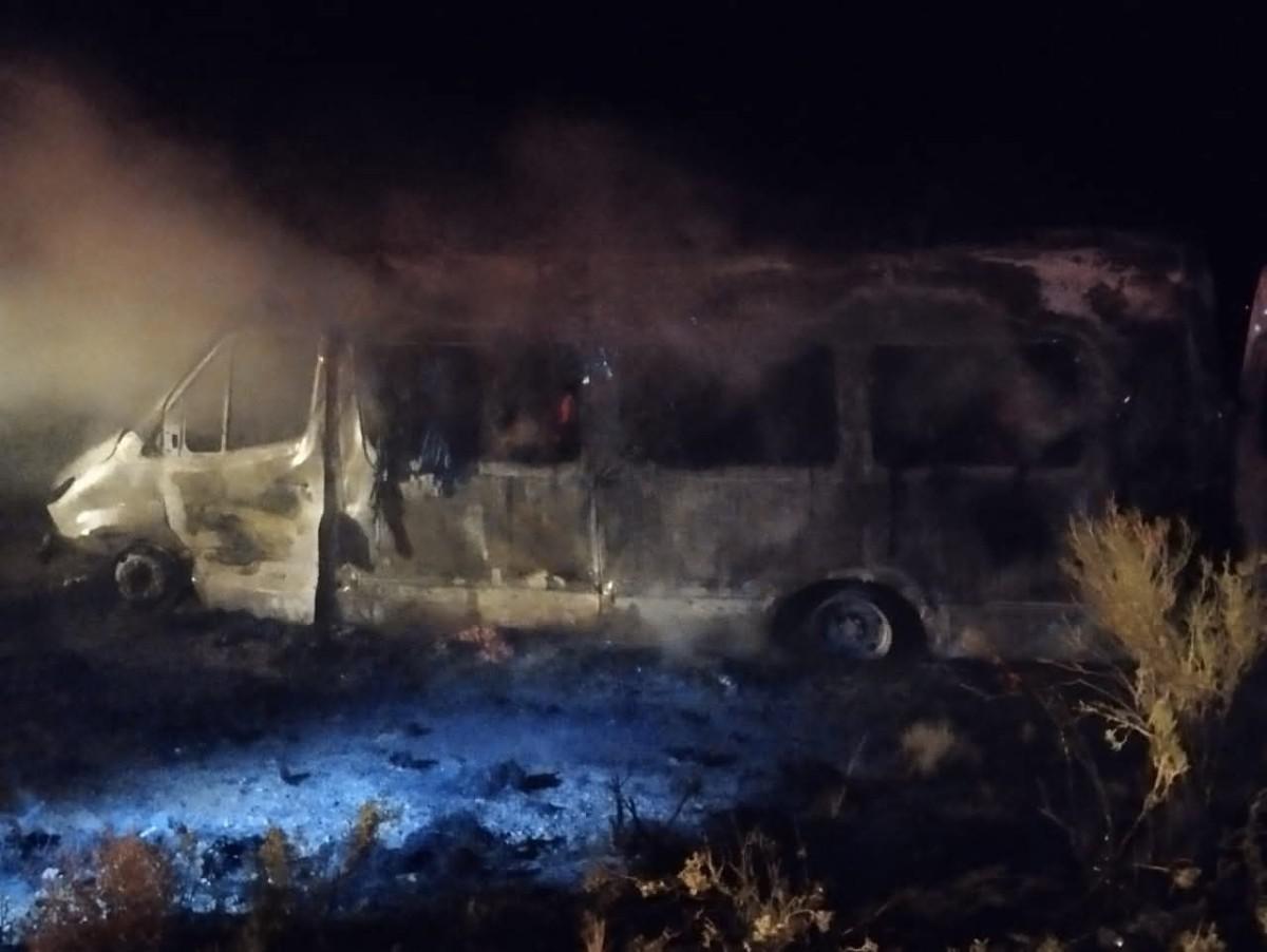 Imagen del motorizado luego del incidente