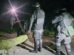 Efectivos policiales ejecutan operativo de desbloqueo en los Yungas