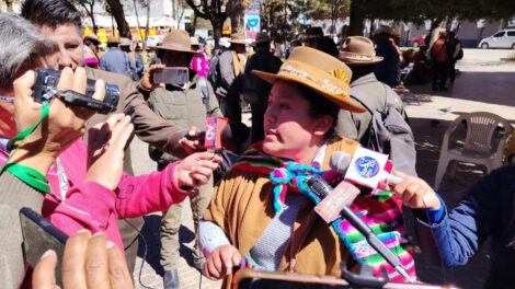 dirigente unidad sindical campesina de Soracachi