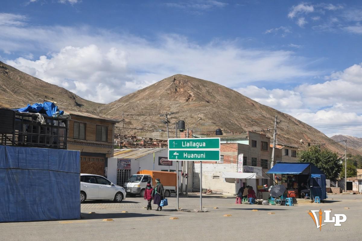 Imagen de la población de Huanuni