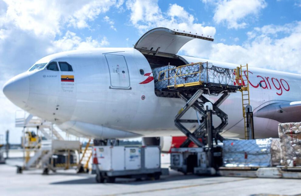 Un avión de la aerolínea Tampa Cargo, del grupo Avianca, en Miami