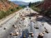 Un bloqueo en una de las carreteras del país