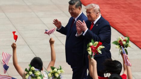El presidente chino, Xi Jinping, y el presidente estadounidense, Donald Trump