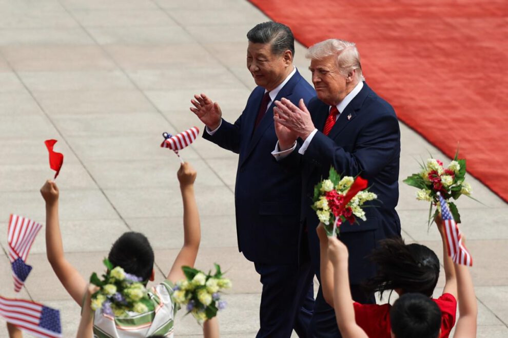 El presidente chino, Xi Jinping, y el presidente estadounidense, Donald Trump