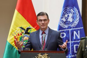 El Predidente de Bolivia, Rodrigo Paz
