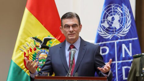 El Predidente de Bolivia, Rodrigo Paz