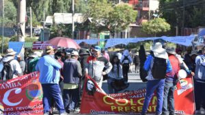 Una marcha de la COB en Bolivia