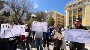 protesta contra bloqueos en la ciudad de Oruro
