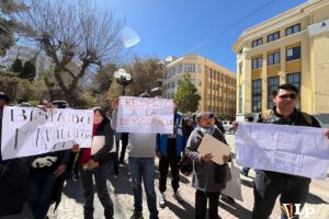 protesta contra bloqueos en la ciudad de Oruro