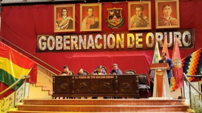 Acto de presentación de la campaña ambiental Eco Oruro