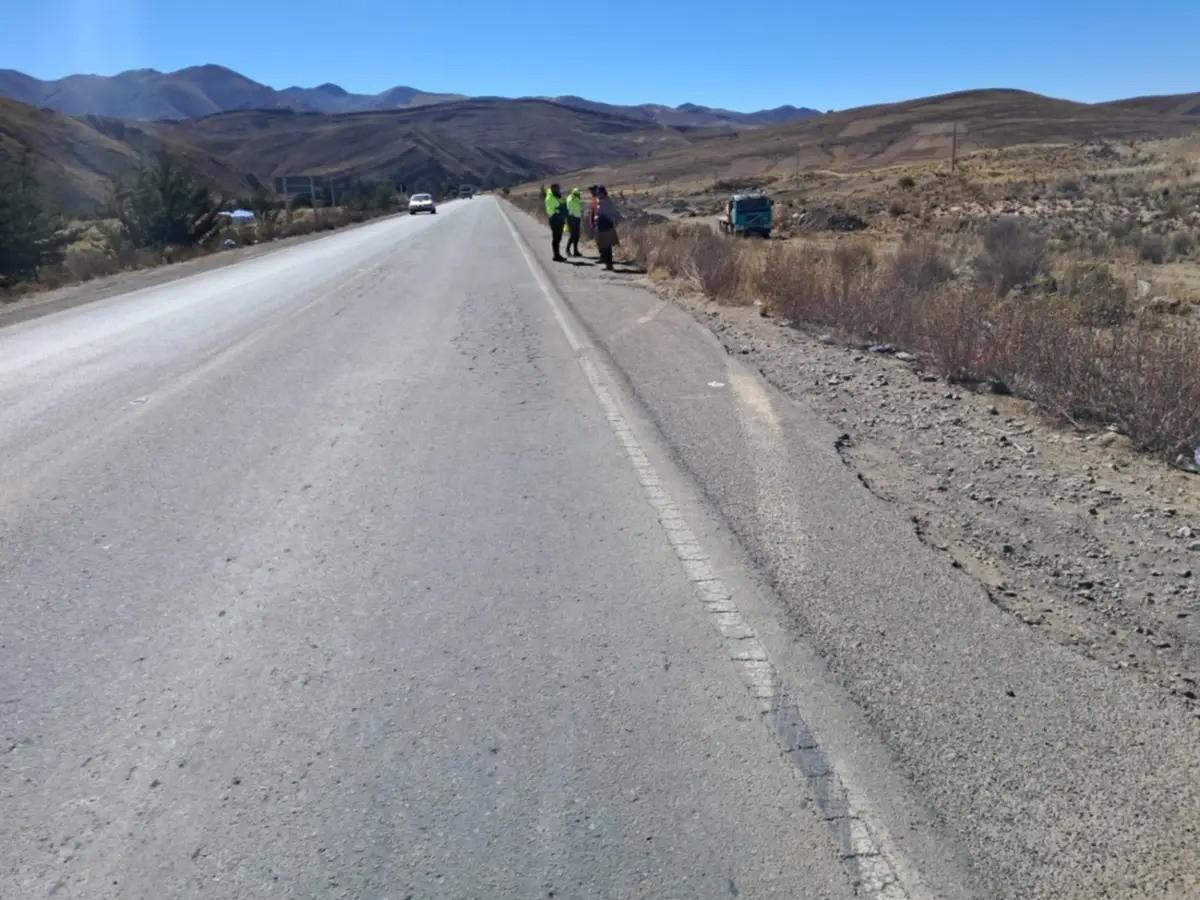 El cruce Tacobamba (ruta Potosí-Sucre)