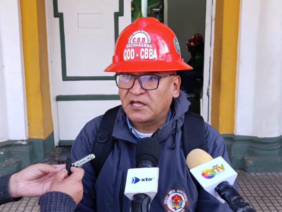 Edgar Salazar, ejecutivo de la COD Cochabamba