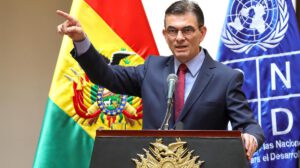 El Presidente de Bolivia, Rodrigo Paz