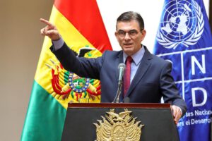 El Presidente de Bolivia, Rodrigo Paz