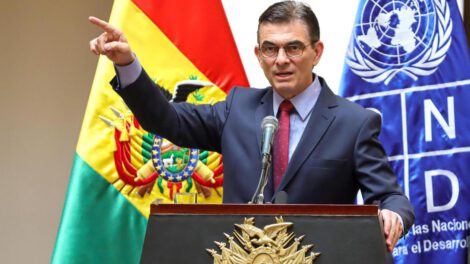 El Presidente de Bolivia, Rodrigo Paz