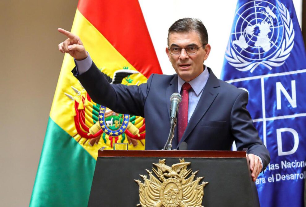 El Presidente de Bolivia, Rodrigo Paz