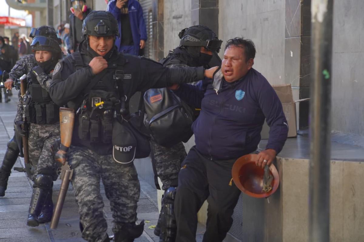 Policía detiene a un  Cooperativista minero