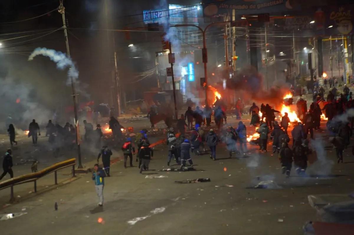 Operativo de desbloqueo en El Alto