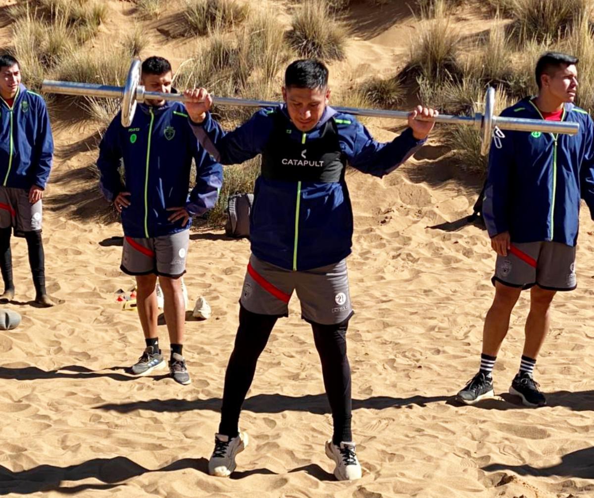 Entrenamientos de CDT Real Oruro, Trabajo Físico en los arenales, División Profesional