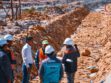 Inspección de obras en la avenida de la Diablada