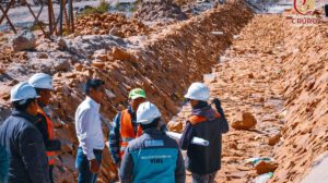 Inspección de obras en la avenida de la Diablada