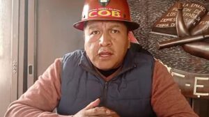 El dirigente de la COB, Mario Argollo