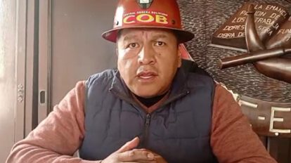 El dirigente de la COB, Mario Argollo