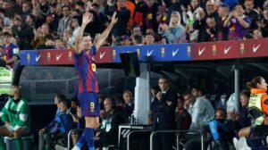 Robert Lewandowski se despide del Barcelona, Lewandowski goleador del Barcelona, Su último partido en el Camp Nou