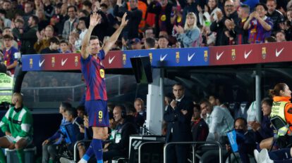 Robert Lewandowski se despide del Barcelona, Lewandowski goleador del Barcelona, Su último partido en el Camp Nou