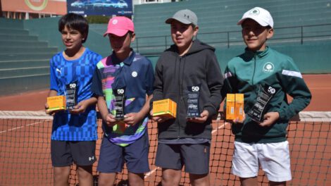 Tenis Masters de años, María Aguirre, Rafael Pabón, Torneo nacional disputado en La Paz