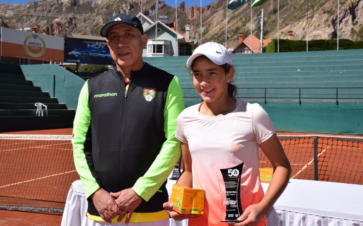 Tenis Masters de años, María Aguirre, Rafael Pabón, Torneo nacional disputado en La Paz