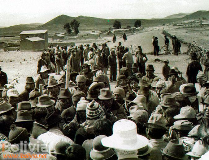 Marcha campesina, década de los setenta