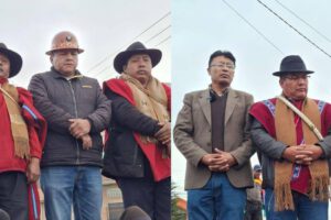 Nilton Condori, COB y ponchos rojos