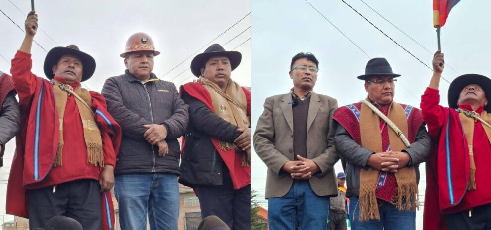 Nilton Condori, COB y ponchos rojos