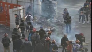 Destrozos al ornato público en La Paz