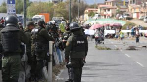 La Policía en una movilización