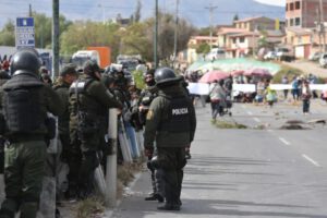 La Policía en una movilización