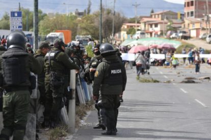 La Policía en una movilización