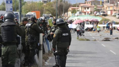 La Policía en una movilización