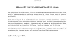 El comunicado difundido por la UE